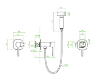Miscelatore bidet a incasso con doccetta bidet cromata – pratica, elegante e salvaspazio