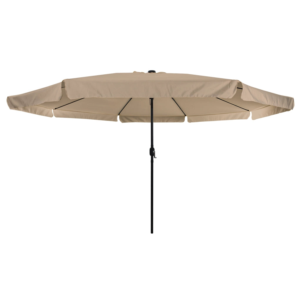 Parasol da giardino  con luci LED Ã¸395x245 cm Tortora
