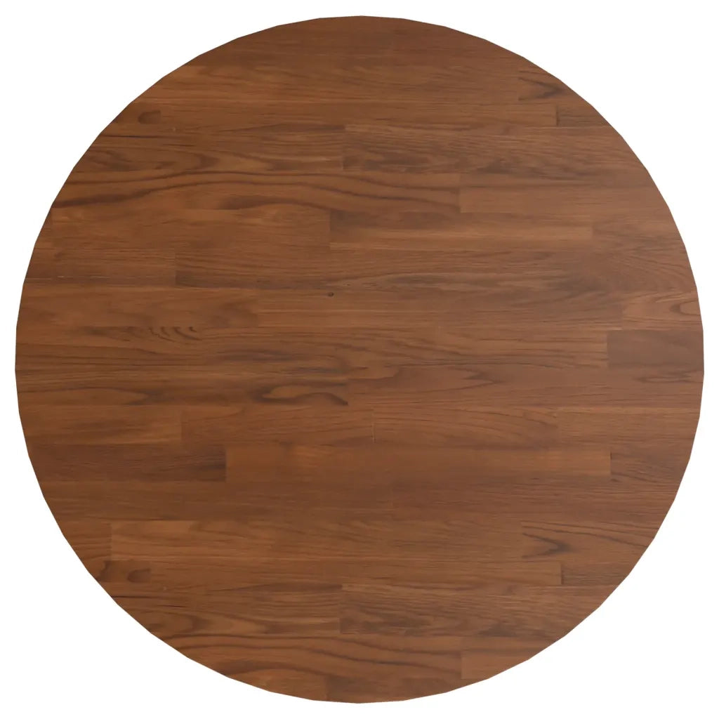 Piano Tavolo Rotondo Marrone Scuro Ø60x1,5 cm Rovere Trattato 342968