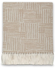 Plaid Misto Cotone 130x170 cm Effetto Cashmere 230 gr/mq Cober Orient Vaniglia