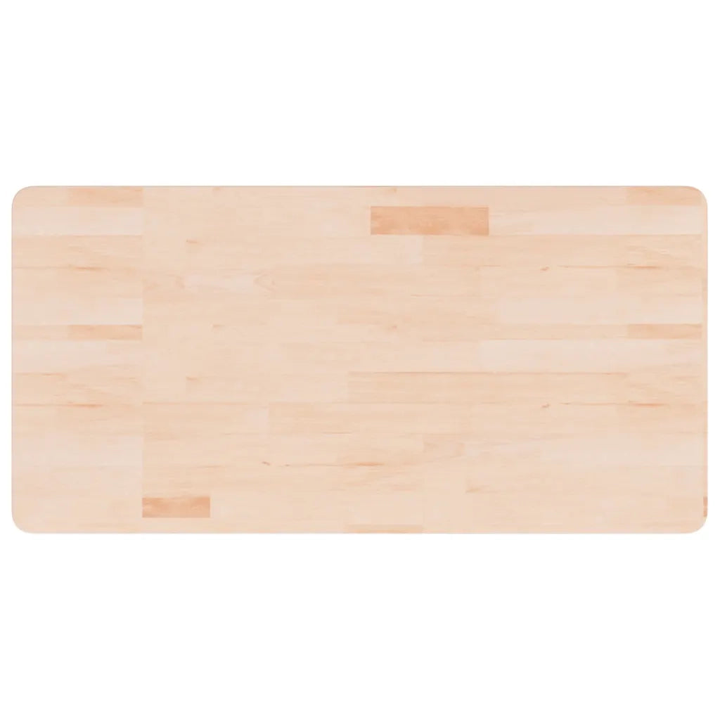 Piano Bagno 100x50x2,5 cm in Legno Massello Non Trattato CFW8175289