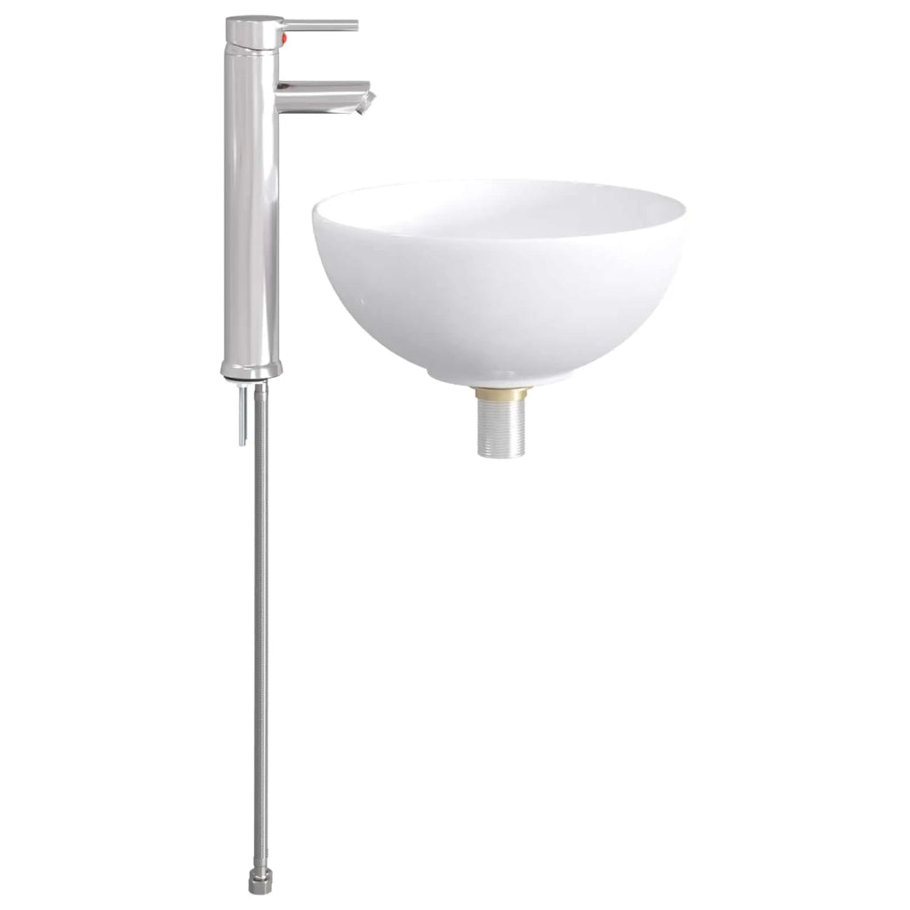 Lavabo da bagno Cromato 32 x 32 x 13 cm Metallo CFW5238450