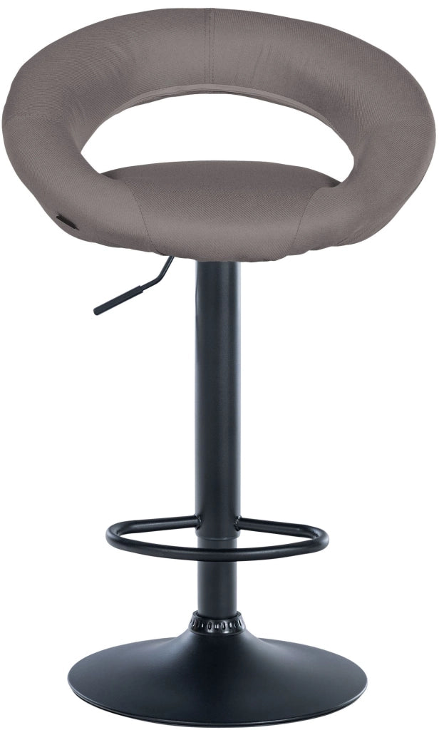 2er Set Barhocker Olinda Stoff schwarz