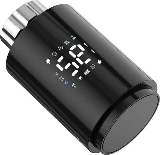 Termostato di riscaldamento programmabile con regolazione della temperatura, controllo remoto con app condivisa e compatibilità con Alexa, gateway Zigbee Tuya, impostazione facile.