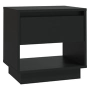 Comodino | Armadio da Notte | Mobiletto da notte Nero 45x34x44 cm in Truciolato
