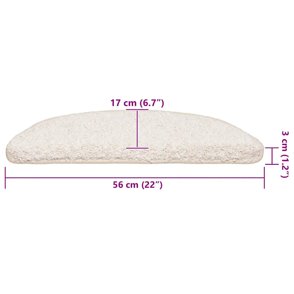 Tappetini per Scale 20 pz Bianchi 56x17x3 cm