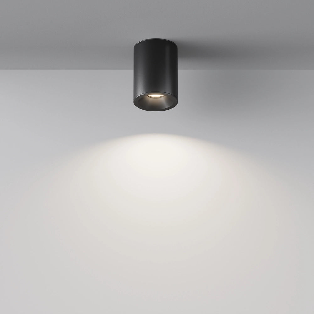 Maytoni Zoom plafoniera nera alluminio GU10 IP65 C029CL-01B
