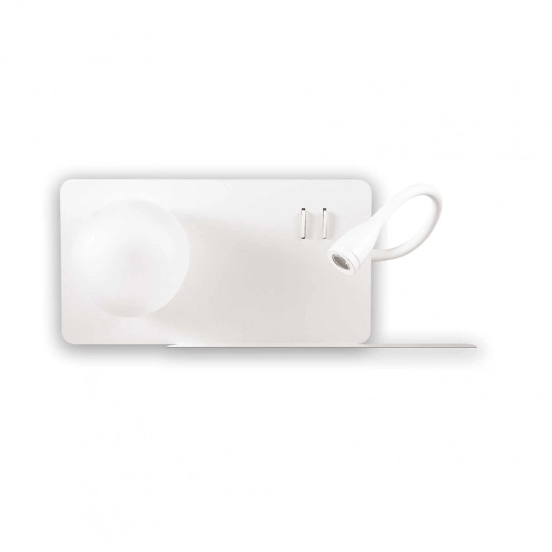 Lampada Da Parete Book-2 Ap Bianco Ideal-Lux