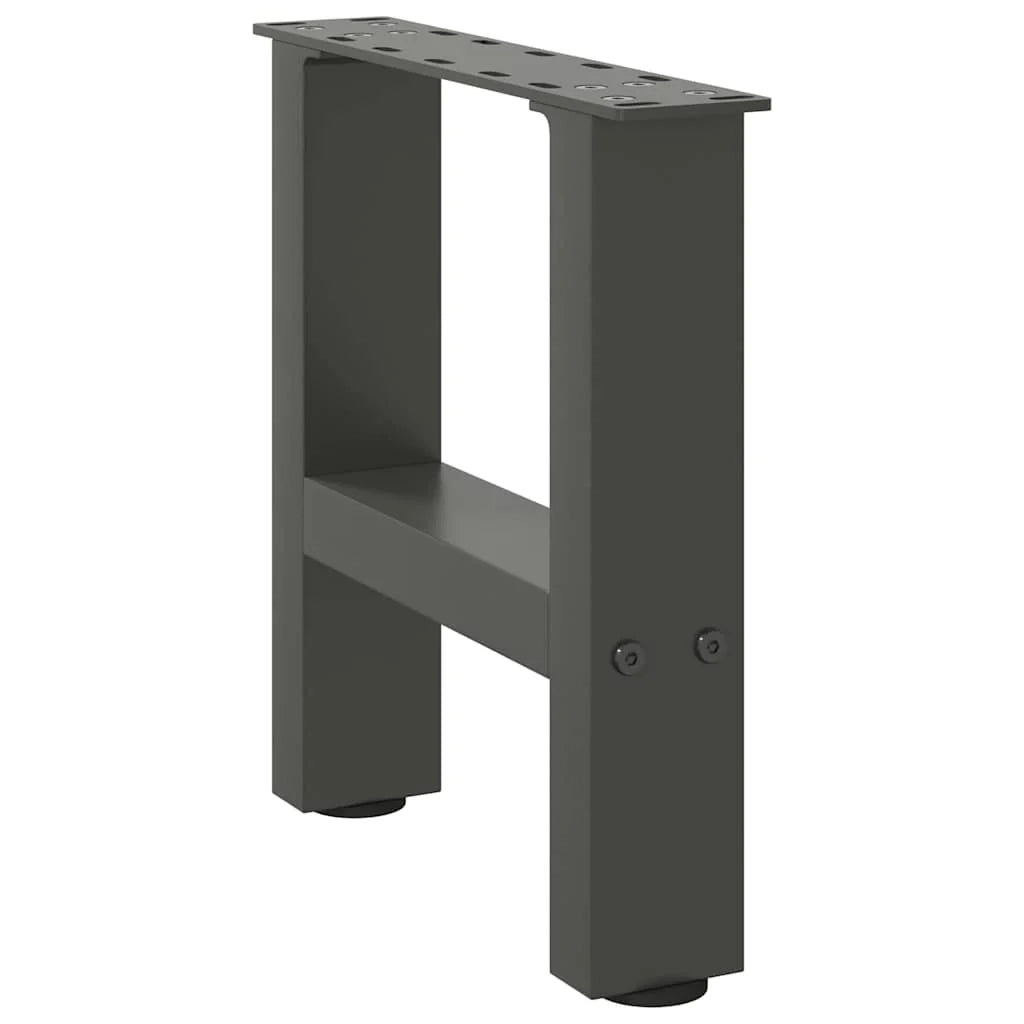 Set di 2 gambe quadrate per tavolino da caffè con livelli regolabili 30 x 30 cm in acciaio antracite 02_0057494