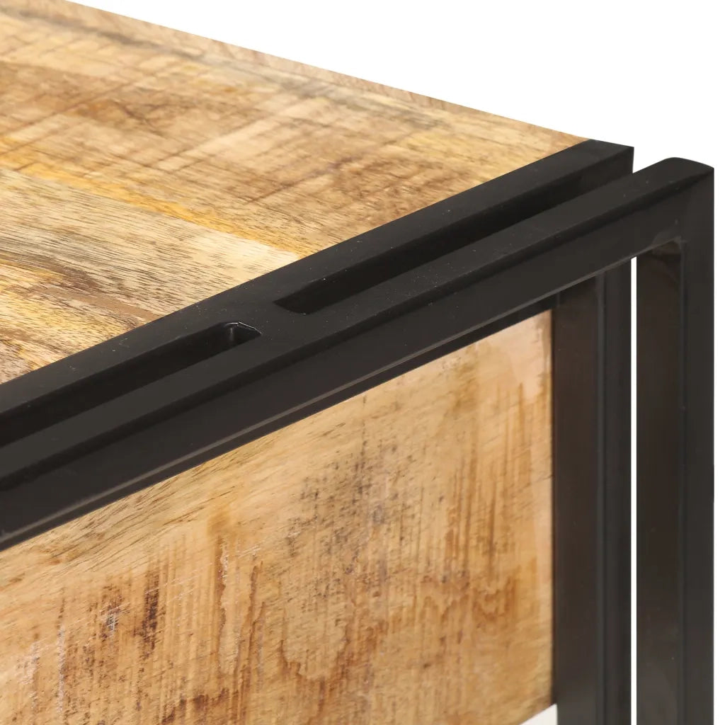 Credenza 120x30x75 cm in Legno Massello di Mango Grezzo 321802