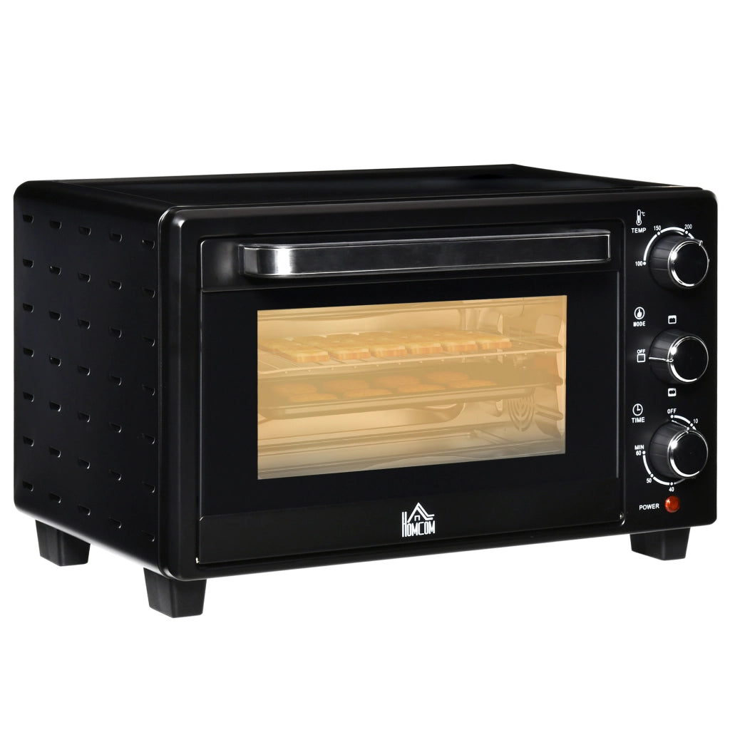 Mini Forno Elettrico 21 L 1400 W con 3 Modalità; Temperatura 100-230°C e Timer 60 Min