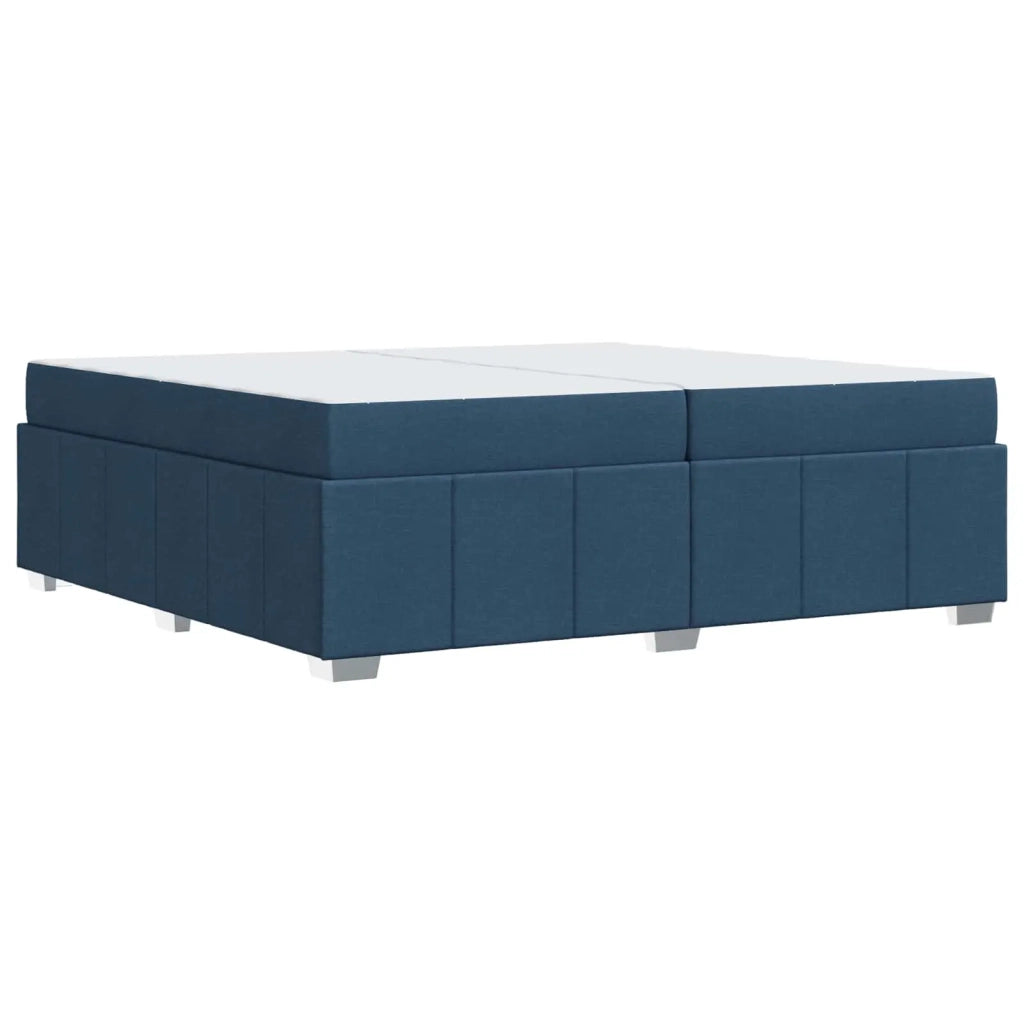 Struttura del letto con materasso Blu 200 x 200 cm Tessuto 3398313