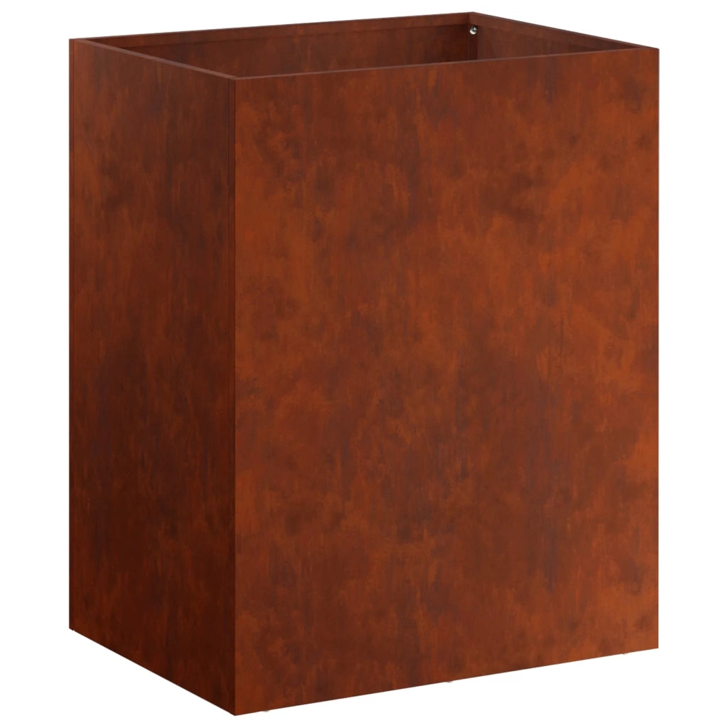 Vaso da giardino 2 pz Ruggine 40 x 30 x 50 cm Acciaio Corten 8005497