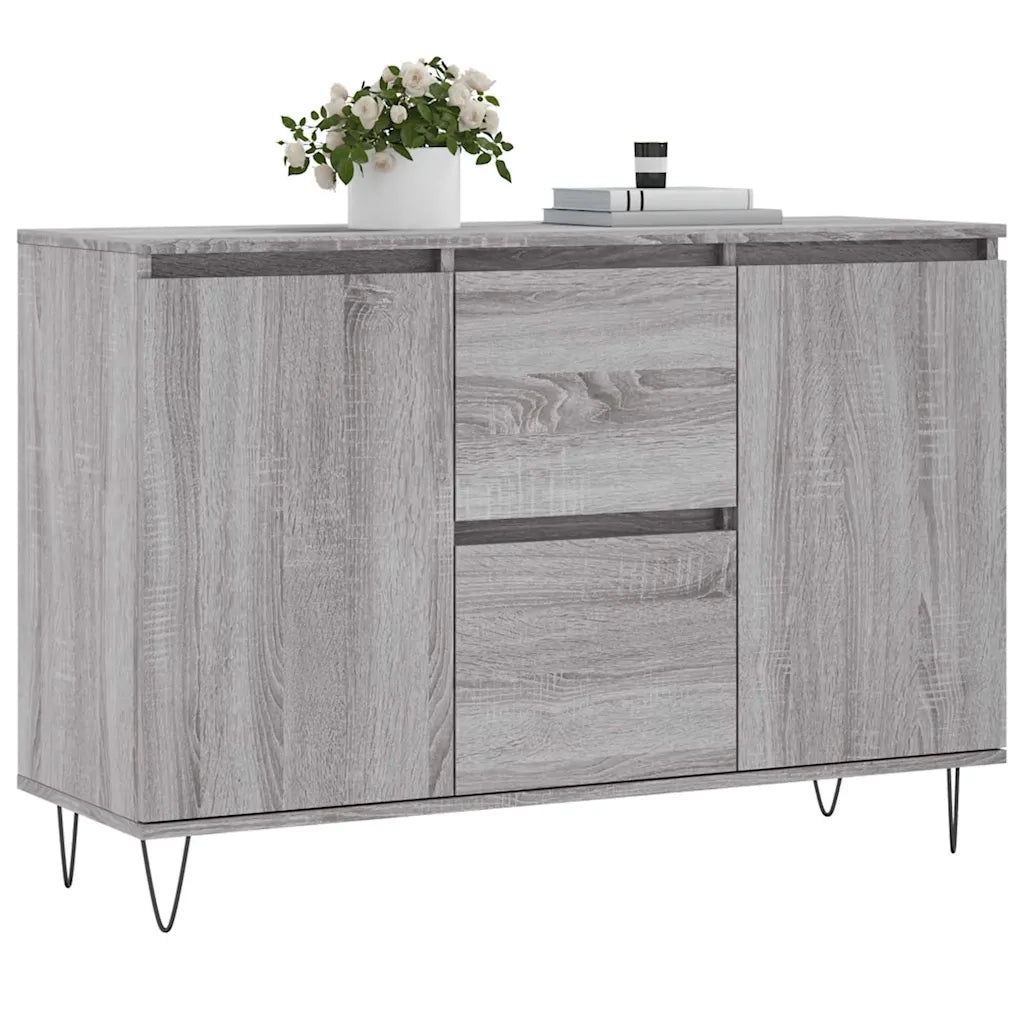Credenza Grigio Sonoma 104x35x70 cm in Legno Multistratocod mxl 129083