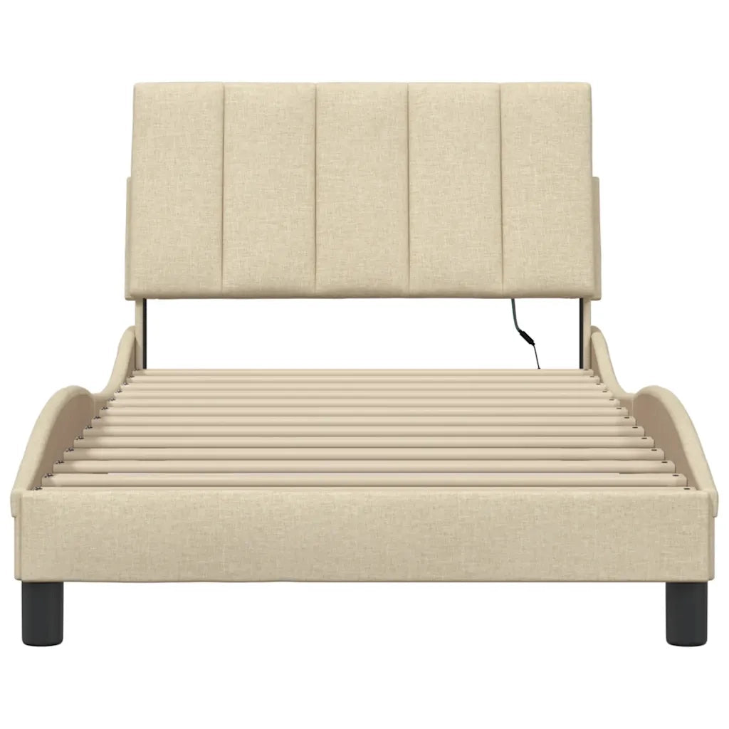 Giroletto senza Materasso Hanko Crema 100x200 cm in Tessuto 3310445