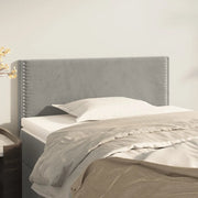 Testiera-Testata Decorativa Grigio Chiaro 80x5x78/88 cm in Velluto 568308