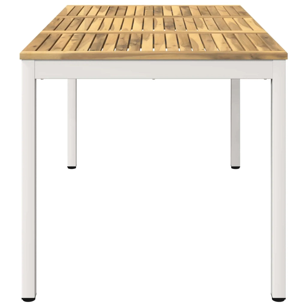 Tavolo da cena da giardino Bianco 141 x 80,5 x 75 cm 901765