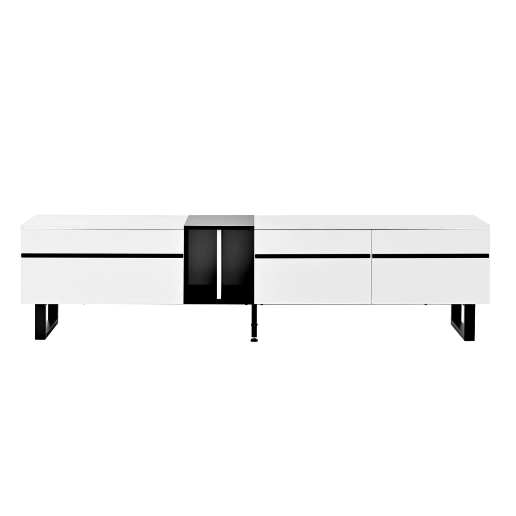 Mobile TV 180 cm ¨C Xylo ¨C Bianco, ante, ripiani, soggiorno