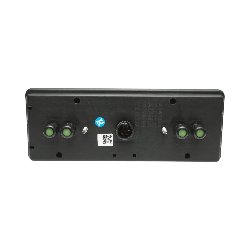 Luce freno posteriore destra LED camion 24V, 7 pin ASS2.1+4x2 con illuminazione targa, allarme retromarcia 400x153x88m