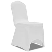 Coprisedia in Tessuto Elasticizzato Bianco Set 6 pz CFW6261132