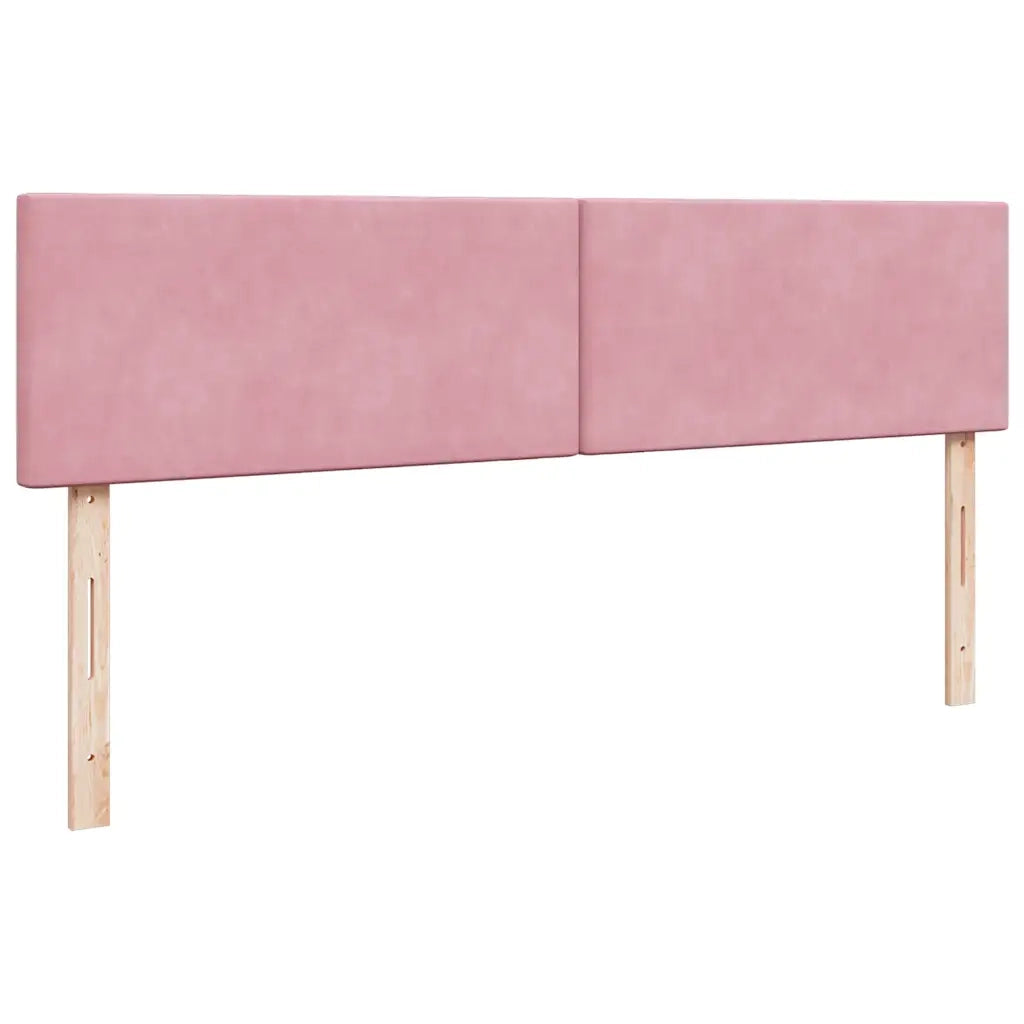 Pouf Letto con Materasso e LED Rosa 180x200cm in Velluto 3312571