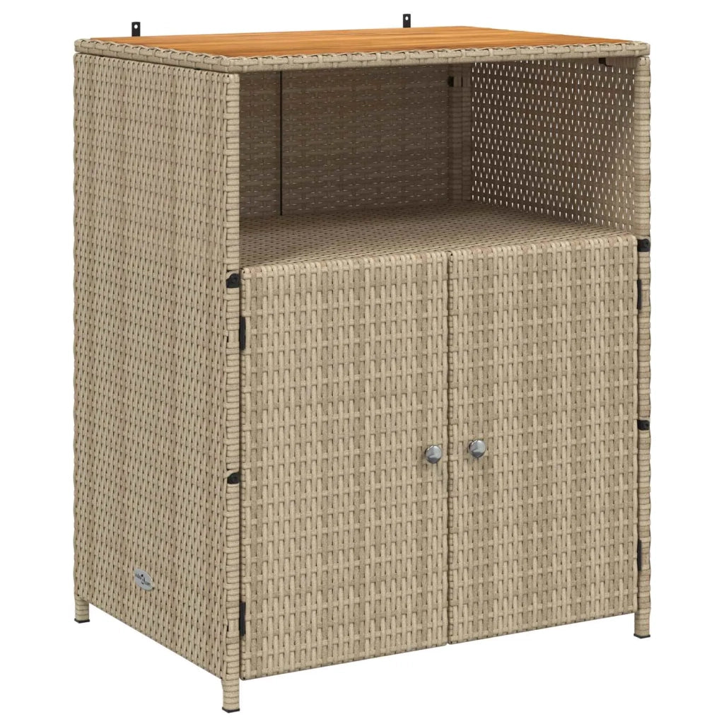 Armadietto Beige 70 x 50 x 87 cm Poliestere e Rattan Roly CFW3304300
