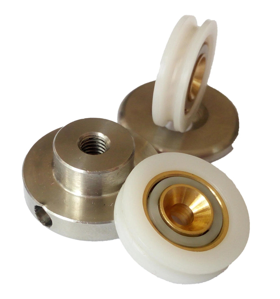 R400/158 Ricambio per box doccia : Solo Rotella compatibile x Dado TDA - Kit 2 pezzi