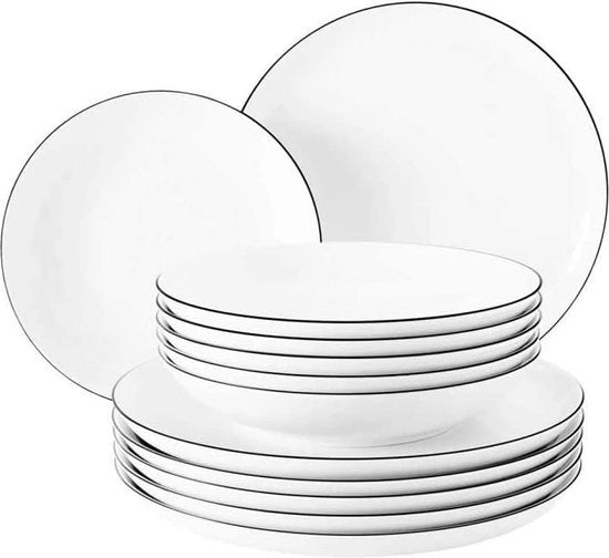 Servizi da tavola in legno - set da 5 persone - set da dessert - piatti, ciotole, tazze - materiale naturale - alta qualità premium