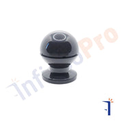 MP-A POMOLO FISSO NAYLON BOMBATO COLORE NERO RAL 9005. NUOVA DALBAMA