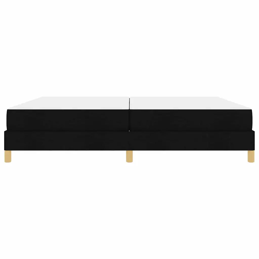 vidaXL Letto a molle Nero e Marrone 200 x 200 cm