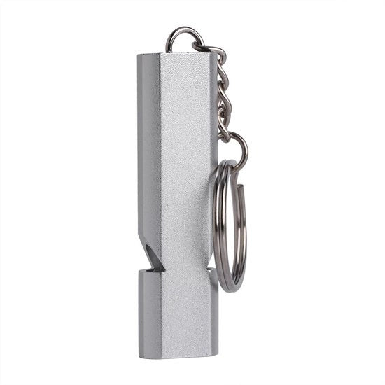 Flauto di Emergenza - Struttura in Alluminio Leggera - Alta Frequenza - Doppio Canale - Peso Leggero - Chiave a Cappello - Duraturo e Impermeabile - Flauto di Sopravvivenza