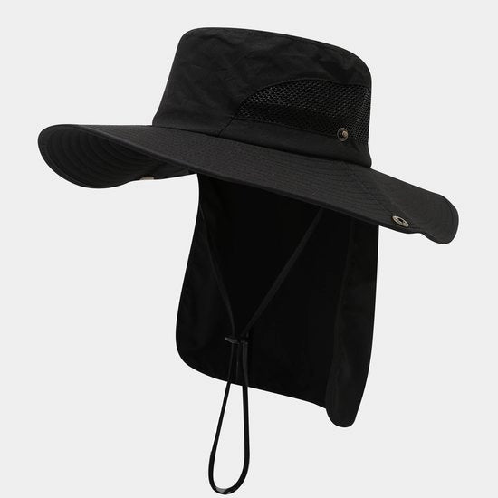 Cappelli da sole per uomo e donna, cappello da pesca, UPF 50+, traspirante, bordo ampio, cappello a cappuccio, protezione UV estiva, cappello da safari con visiera