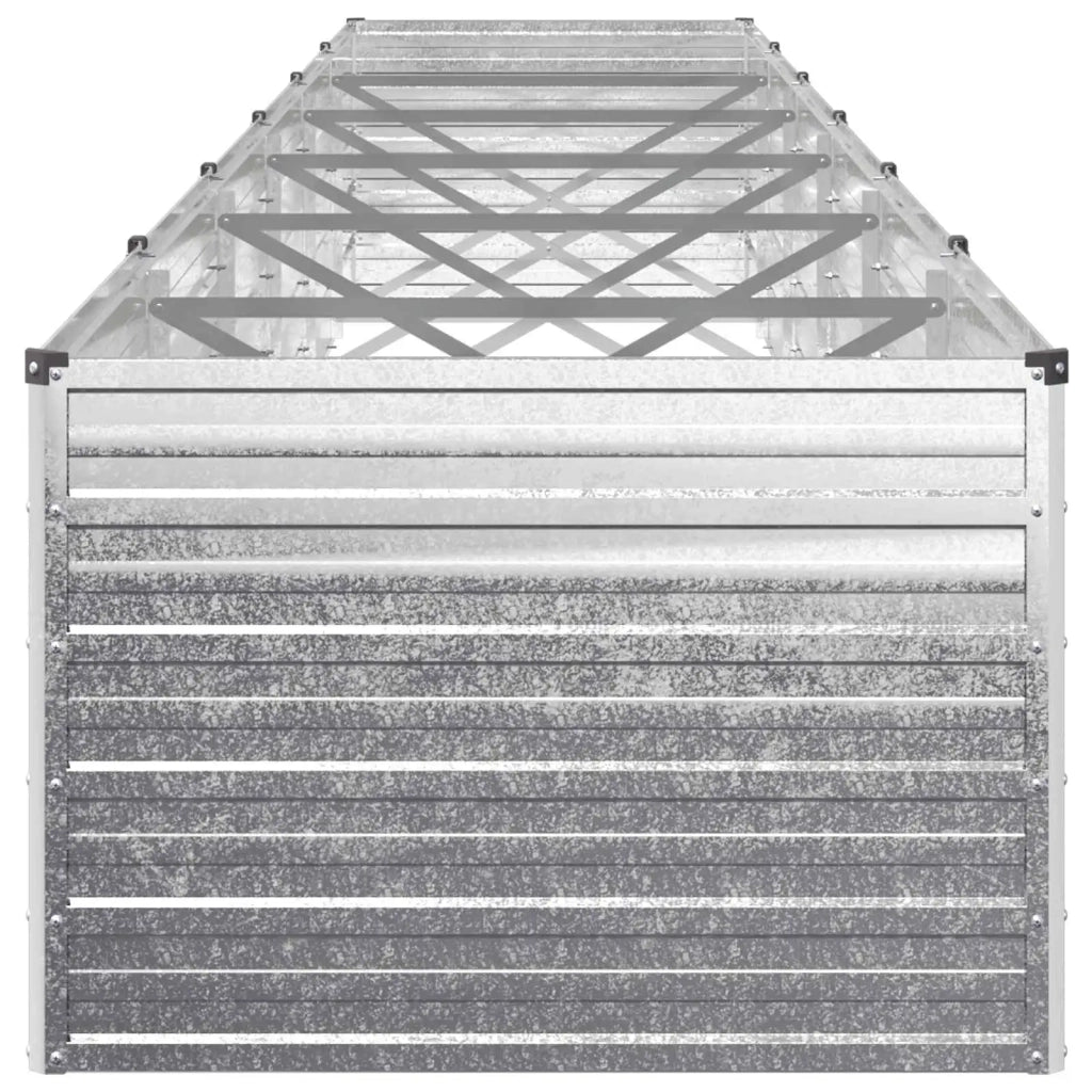 Letto rialzato da giardino Argento 600 x 80 x 55 cm 8006456