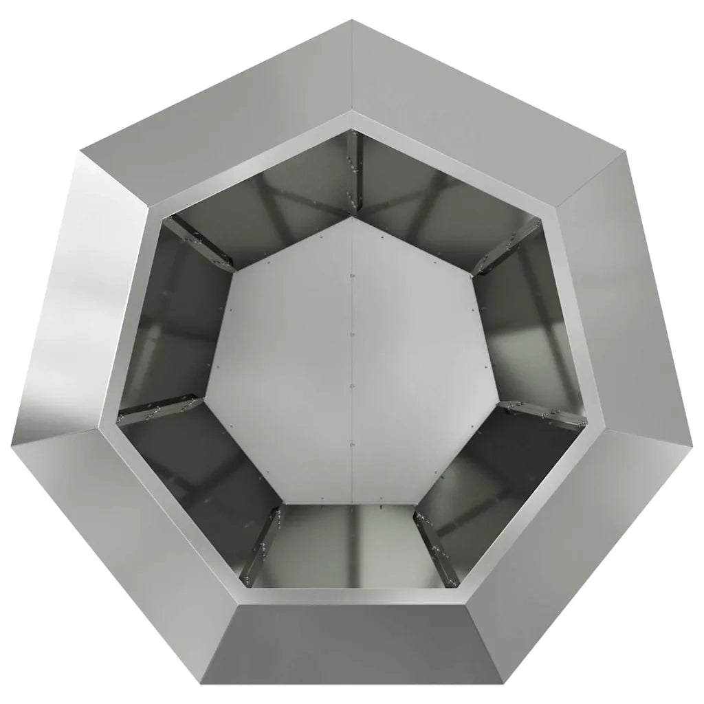 Fioriera 2 pcs Argento 100 x 100 x 80 cm Acciaio zincato
