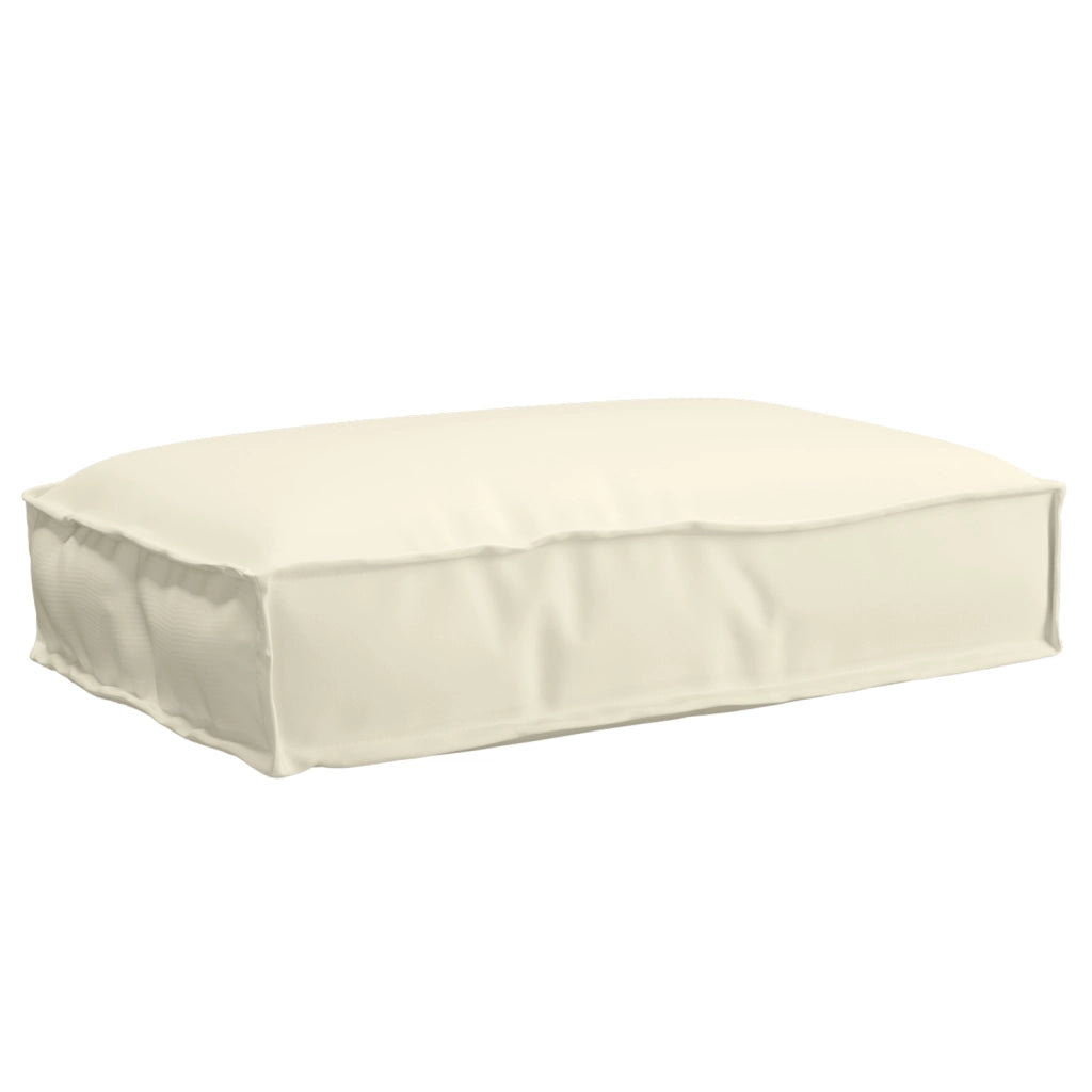 Cuscino per pallet per sedia panna 60x40x8 cm in tessuto Oxford