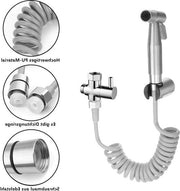 Serpentino da doccia telescopico - assorbimento ABS - bagno - doccia a mano - getto per bidet - G1/2 pollici - grigio