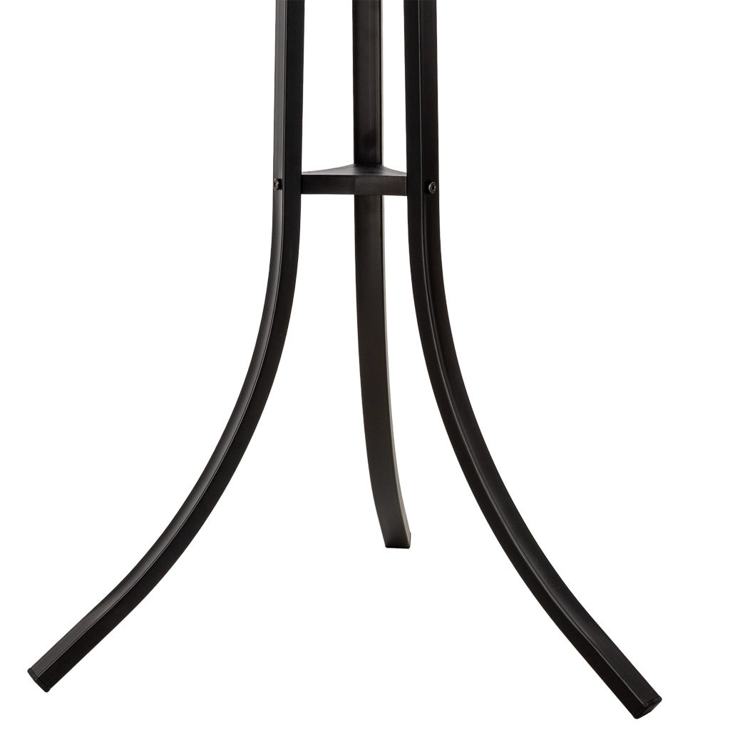 Perchero de metal negro y 6 ganchos 177x63x51h cm