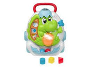 Chicco Gioco Primipassi Dinosauro, 2in1 Evolutivo, Girello e Centro Attività Elettronico, 2 Palline, 3 Formine, Luci e S