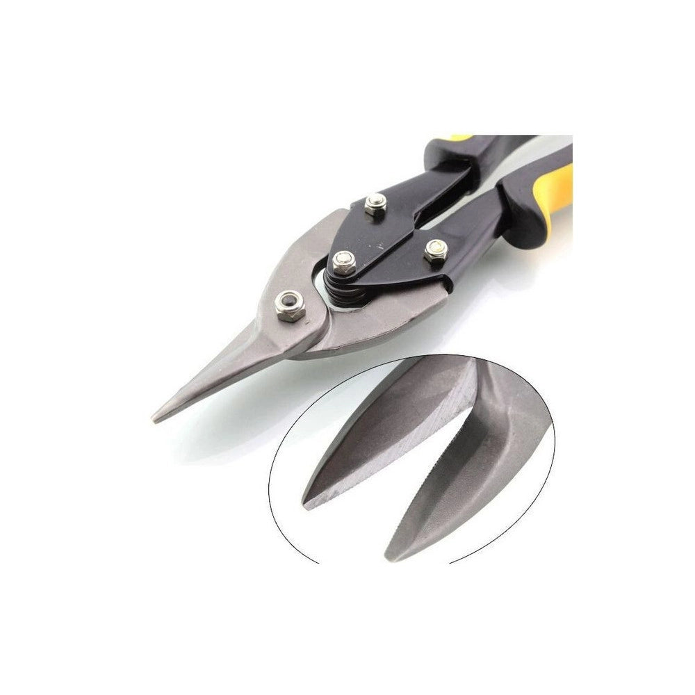 Trade Shop - Forbici Stagno Cesoia Per Lamiera A Taglio Dritto 40mm Forbice Professionale -