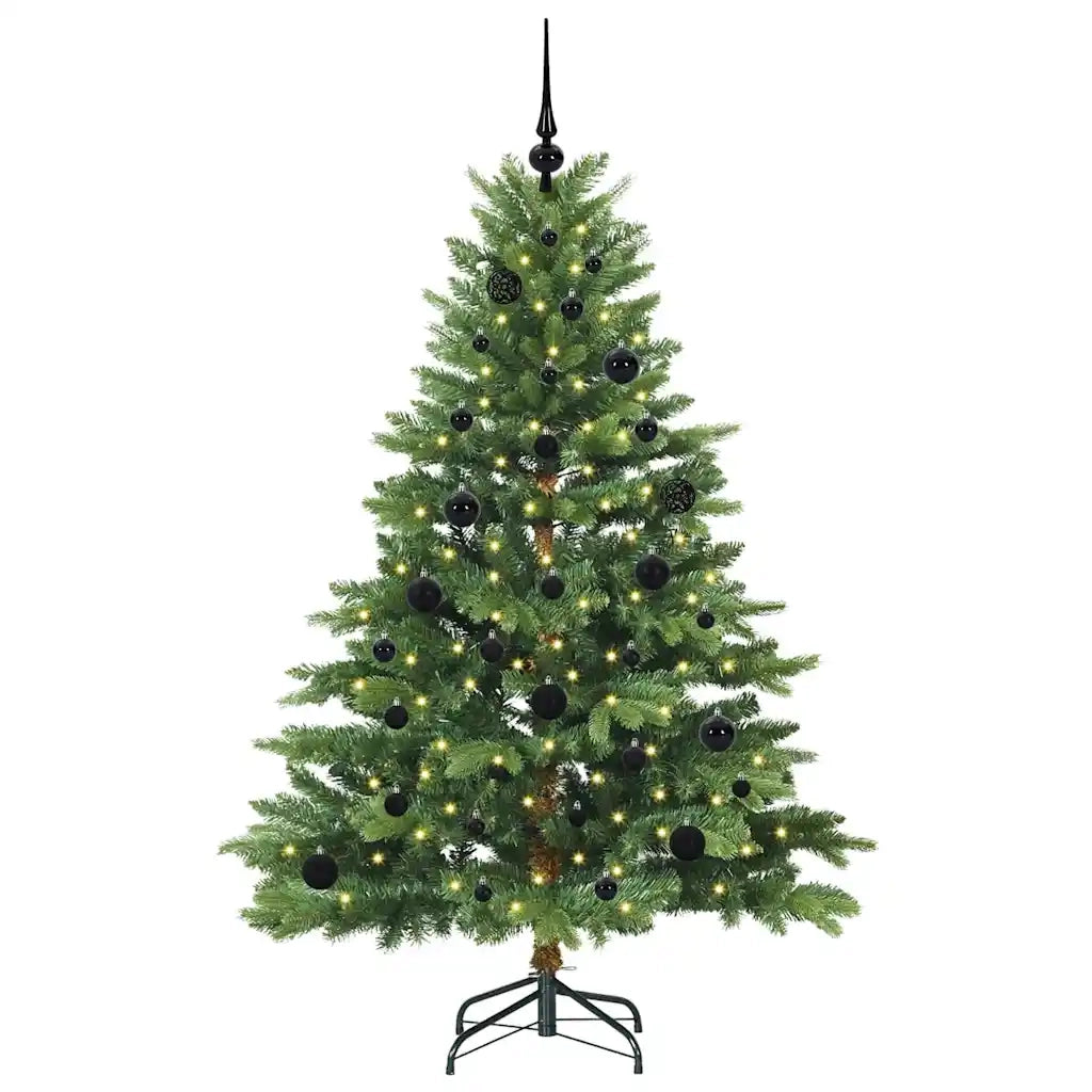 Albero di Natale artificiale con 150 LED Verde 150 cm PE e PVC 3397537