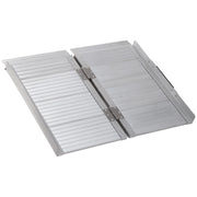 Rampa per Sedie a Rotelle Piegevole 61 cm ¨C zephmum ¨C Alluminio Argento 270 kg