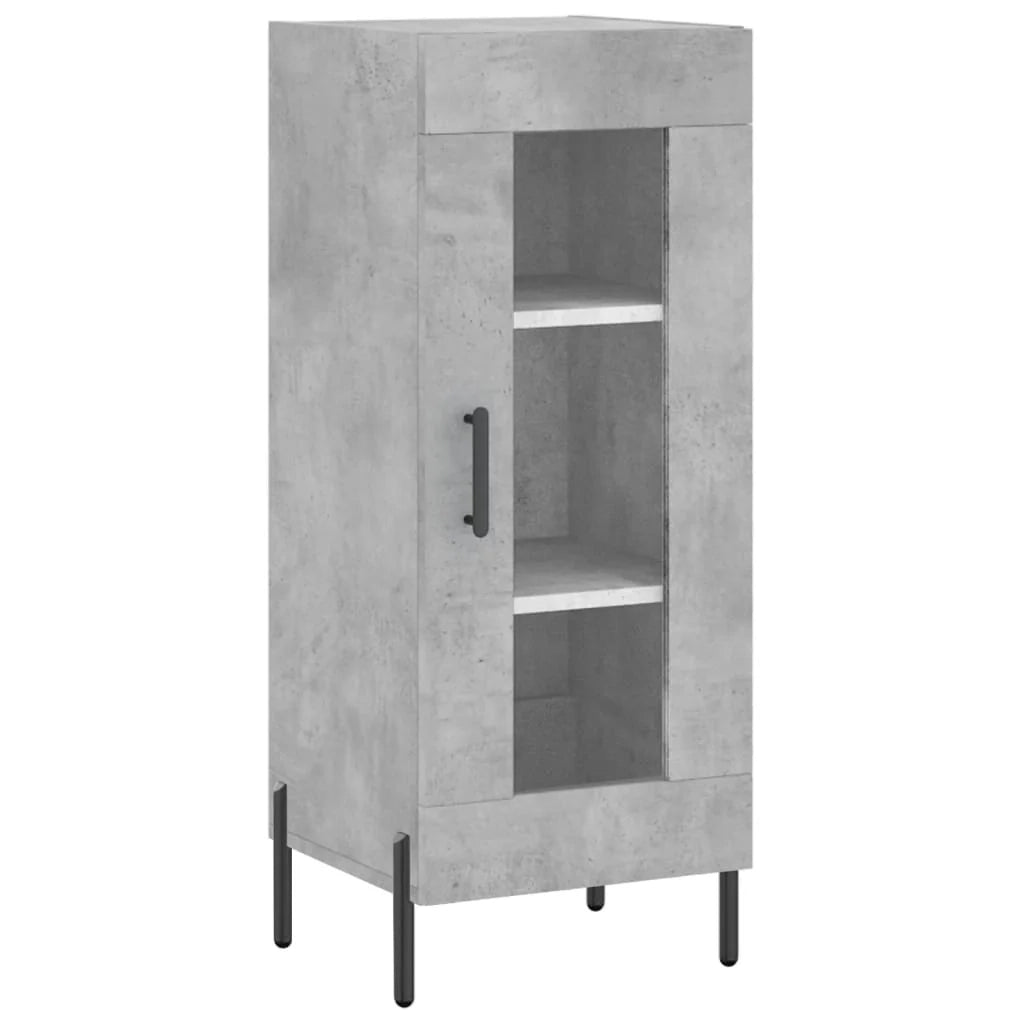Buffet credenza cassettiera mobiletto mobile contenitore organizer cucina soggiorno salotto alto 34,5 x 34 x 180 cm legno ingegnerizzato grigio 02_0034339