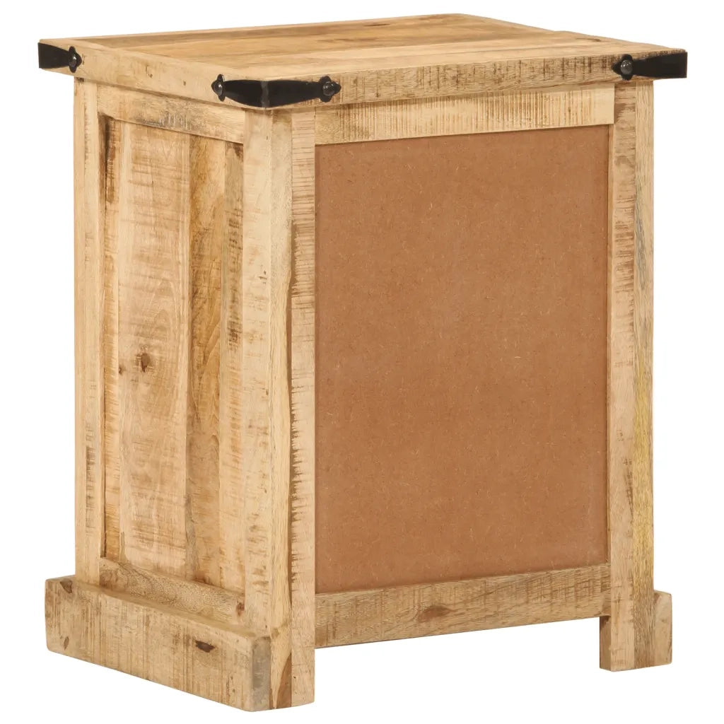Comodino 40x35x50 cm in Legno Massello di Mango 372717