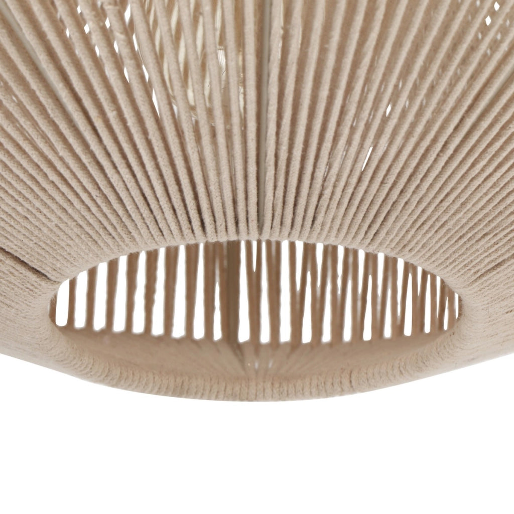 Lampada a sospensione boho beige Ø46 E27 Trio Svea