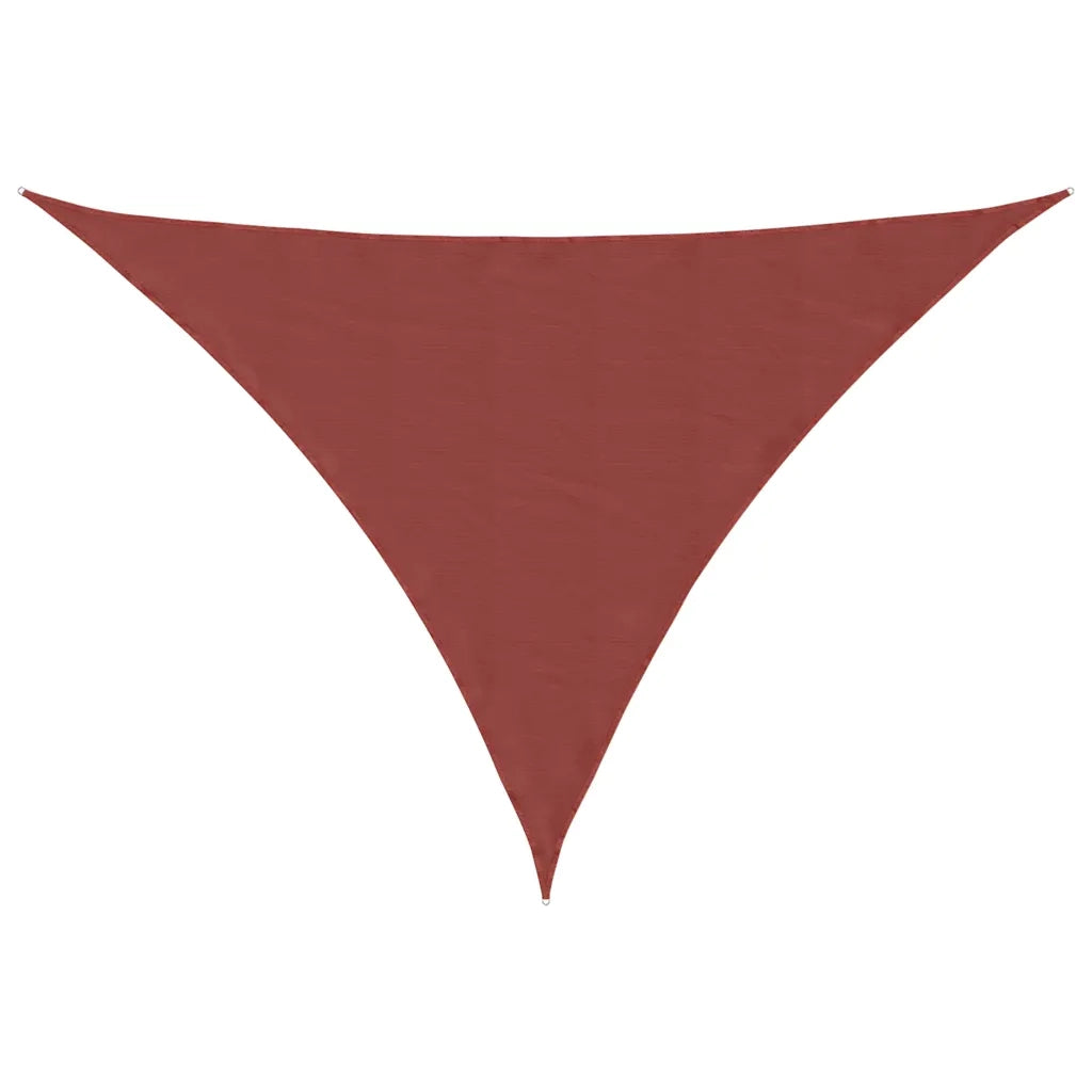 Parasole a Vela Oxford Triangolare 3x4x4 m Terracotta 135394
