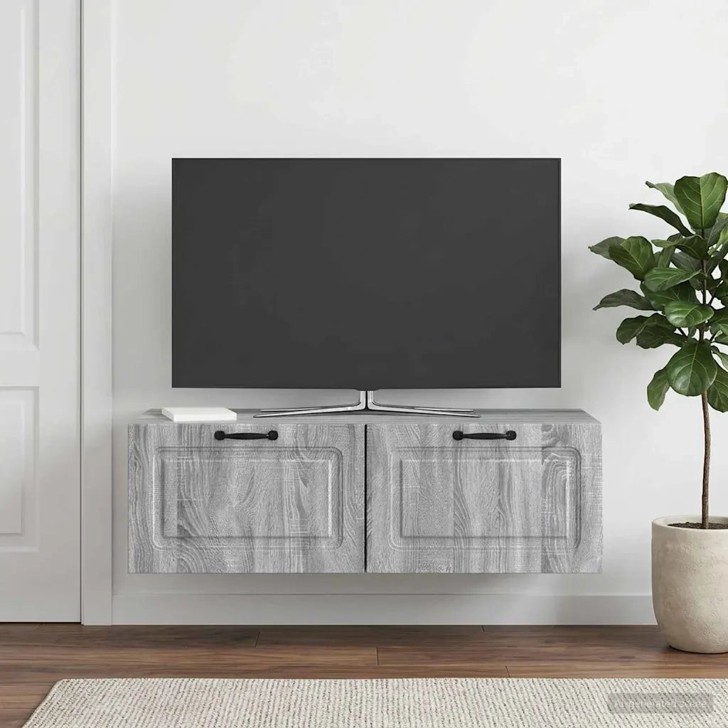 Mobile Porta TV da Muro Grigio Sonoma 98 x 41 x 30 cm 899381