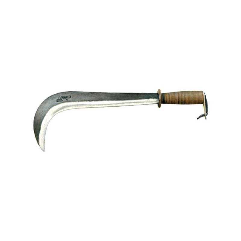 Roncola Foglia N.5 cm 35 Manico Cuoio Rinaldi