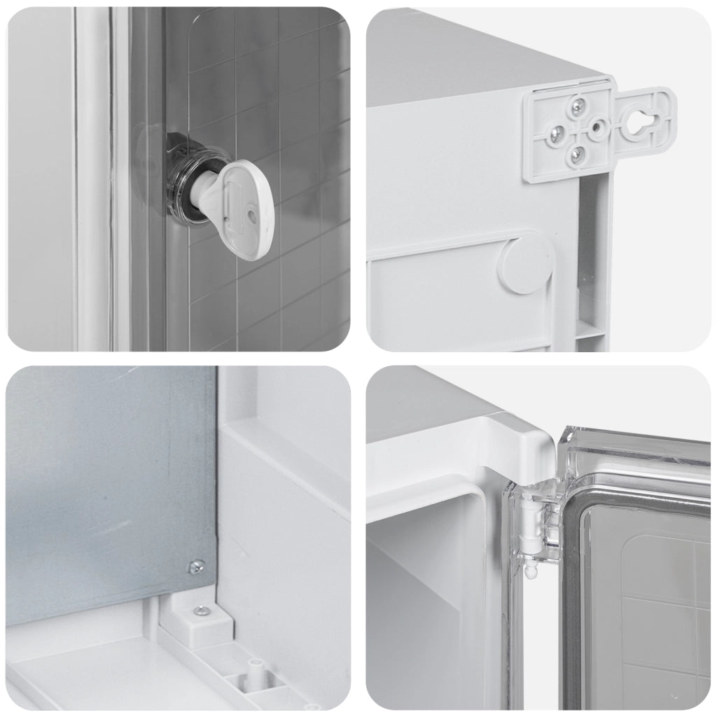 Cabinet di Controllo IP65 Impermeabile Grigio 50x22x60 cm Plastica ABS