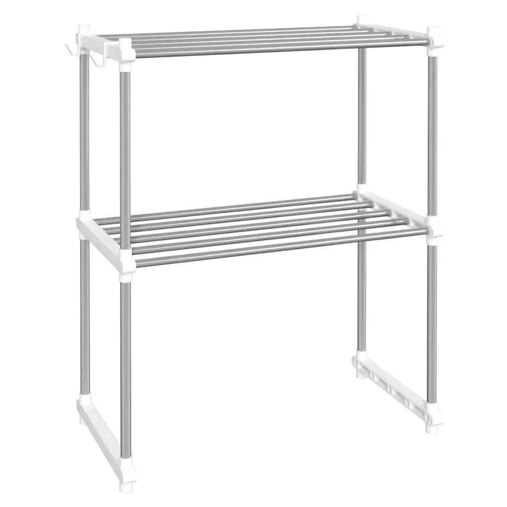 Ripiano per Microonde Bianco 51x27x63 cm in Alluminio CFW4273316