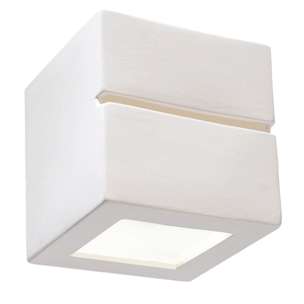 Applique in ceramica bianca Pure Lume Regulo Line E27